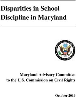 Disparities in School Discipline in Maryland - Maryland Advisory Committee to the U.S. Commission on Civil Rights - U.S ...