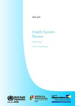 Health System Review PORTUGAL - APRIL 2018 - SNS