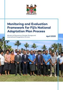 Monitoring and Evaluation Framework for Fiji's National Adaptation Plan Process - April 2020