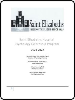 2021-2022 Clinical Psychology Externships