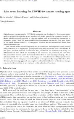 Risk score learning for COVID-19 contact tracing apps