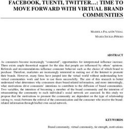 FACEBOOK, TUENTI, TWITTER : TIME TO MOVE FORWARD WITH VIRTUAL BRAND COMMUNITIES