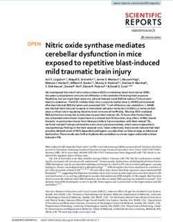 Nitric oxide synthase mediates cerebellar dysfunction in mice exposed to repetitive blast-induced mild traumatic brain injury - Nature
