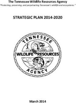 STRATEGIC PLAN 2014-2020 - The Tennessee Wildlife Resources Agency - March 2014 - "Protecting, preserving, and perpetuating Tennessee's wildlife ...