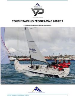 YOUTH TRAINING PROGRAMME 2018/19 - Royal New Zealand ...