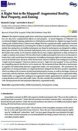 A Right Not to Be Mapped? Augmented Reality, Real Property, and Zoning - MDPI