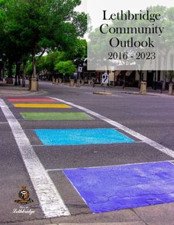 Lethbridge Community Outlook 2016 - 2023 - City of Lethbridge