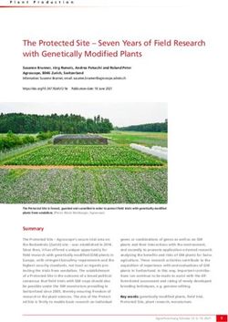 The Protected Site - Seven Years of Field Research with Genetically Modified Plants