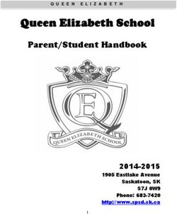 Queen Elizabeth School - Parent/Student Handbook