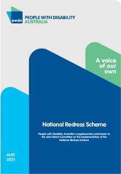 National Redress Scheme - AUG 2021 - People with Disability Australia