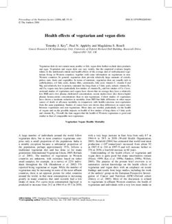 Health effects of vegetarian and vegan diets