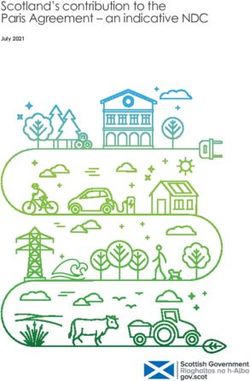 Scotland's contribution to the Paris Agreement - an indicative NDC - July 2021