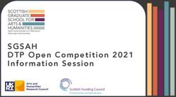 SGSAH DTP Open Competition 2021 Information Session