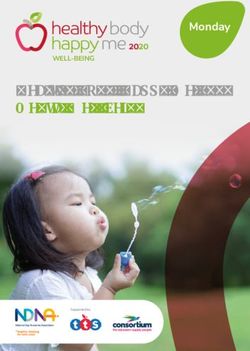 Happy me 2020 Healthy Body, Happy Me 2020 Mental Well-being - Monday - The Old Station Nursery