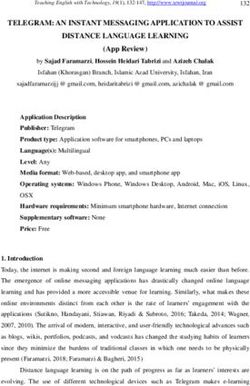 TELEGRAM: AN INSTANT MESSAGING APPLICATION TO ASSIST DISTANCE LANGUAGE LEARNING - cejsh