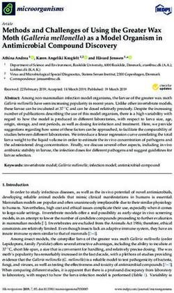 Methods and Challenges of Using the Greater Wax Moth (Galleria mellonella) as a Model Organism in Antimicrobial Compound Discovery - MDPI