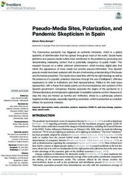Pseudo-Media Sites, Polarization, and Pandemic Skepticism in Spain - Frontiers