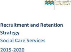 Recruitment and Retention Strategy Social Care Services 2015-2020
