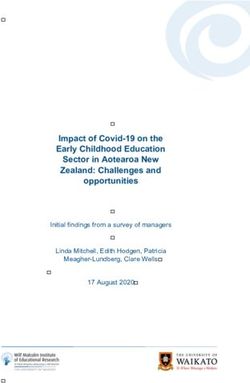 Impact of Covid-19 on the Early Childhood Education Sector in Aotearoa New Zealand: Challenges and opportunities - Initial findings from a survey ...
