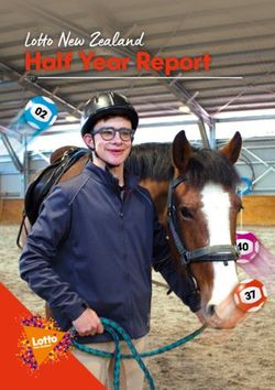 Lotto New Zealand Half Year Report 2021 - Lotto NZ