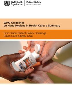 WHO Guidelines on Hand Hygiene in Health Care: a Summary - First Global Patient Safety Challenge Clean Care is Safer Care - World ...