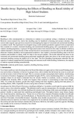 Doodle Away: Exploring the Effects of Doodling on Recall Ability of High School Students - Canadian Center of Science and Education