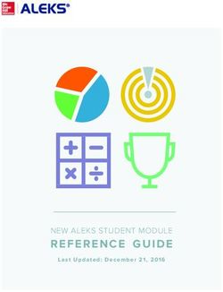REFERENCE GUIDE NEW ALEKS STUDENT MODULE - Last Updated: December 21, 2016