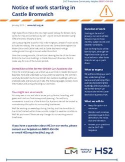 Notice of work starting in Castle Bromwich