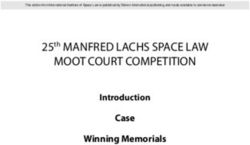 MOOT COURT COMPETITION - 25th MANFRED LACHS SPACE LAW Case Winning Memorials