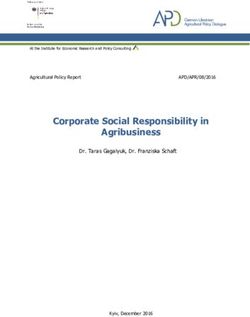Corporate Social Responsibility in Agribusiness - Dr. Taras Gagalyuk, Dr. Franziska Schaft - apd