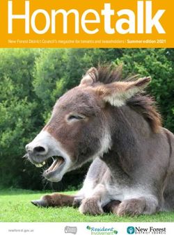New Forest District Council's magazine for tenants and leaseholders | Summer edition 2021 - newforest.gov.uk