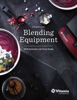 Blending Equipment 2019 Domestic List Price Guide
