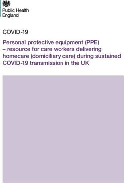 COVID-19 Personal protective equipment (PPE) - resource for care workers delivering homecare (domiciliary care) during sustained COVID-19 ...