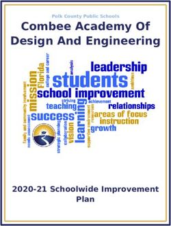 Combee Academy Of Design And Engineering - 2020-21 Schoolwide Improvement Plan