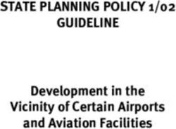 STATE PLANNING POLICY 1/02 GUIDELINE - Development in the Vicinity of Certain Airports and Aviation Facilities