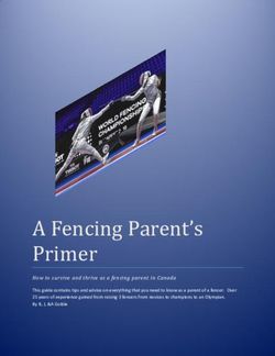 A Fencing Parent's Primer - Alberta Fencing Association