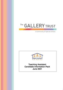 Teaching Assistant Candidate Information Pack June 2021