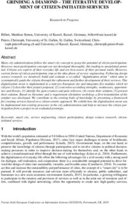 GRINDING A DIAMOND - THE ITERATIVE DEVELOP- MENT OF CITIZEN-INITIATED SERVICES - ECIS2018