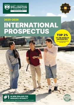 VICTORIA UNIVERSITY OF WELLINGTON - INTERNATIONAL PROSPECTUS 2025-2026