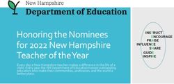 Honoring the Nominees for 2022 New Hampshire Teacher of the Year - New Hampshire Department of ...