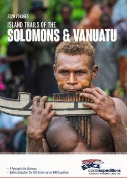 Solomons & Vanuatu ISLAND TRAILS OF THE - 2020 VOYAGES - Coral Expeditions