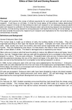 Ethics of Stem Cell and Cloning Research