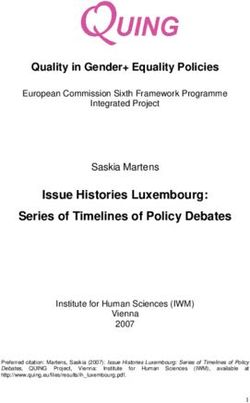 Issue Histories Luxembourg: Series of Timelines of Policy Debates - IWM | Institut für die ...