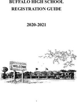 BUFFALO HIGH SCHOOL REGISTRATION GUIDE 2020-2021