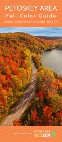 PETOSKEY AREA Fall Color Guide