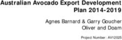 Australian Avocado Export Development Plan 2014-2019 - Agnes Barnard & Garry Goucher Oliver and Doam
