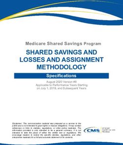 SHARED SAVINGS AND Medicare Shared Savings Program