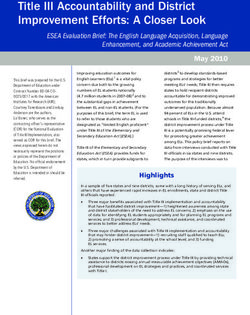 Title III Accountability and District Improvement Efforts: A Closer Look