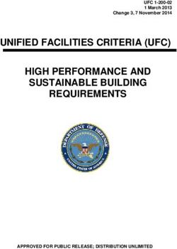 UNIFIED FACILITIES CRITERIA (UFC) HIGH PERFORMANCE AND SUSTAINABLE BUILDING REQUIREMENTS - UFC 1-200-02 1 March 2013 Change 3, 7 November 2014