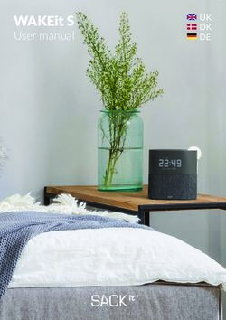 WAKEit S User manual UK DK DE - SACKit